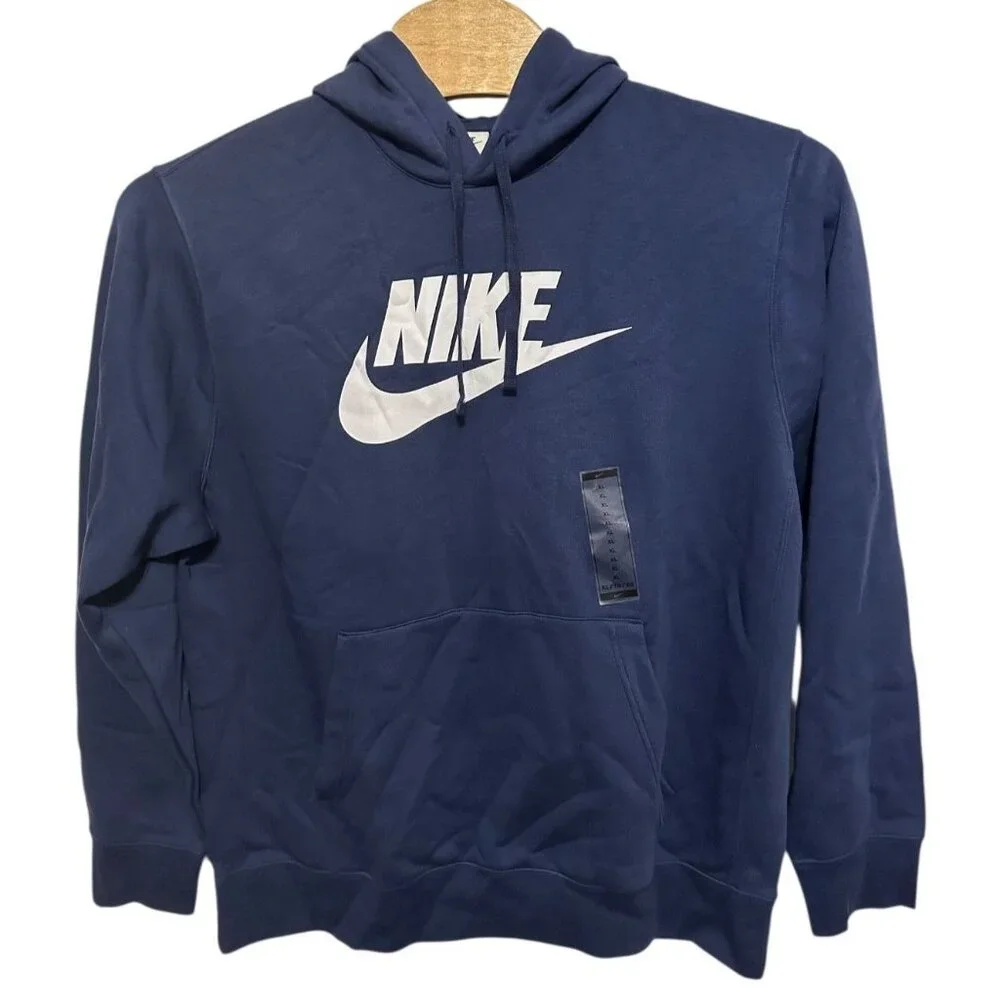 Nike Club Fleece Logo Graphic Pullover Hoodie Sweatshirt Men's XL New with Tags‎ - Picture 9 of 14